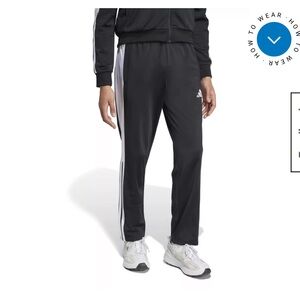 Adidas Men's Black Snap Track Pants‎ pant joggers sweats sweatpants XXL NWT